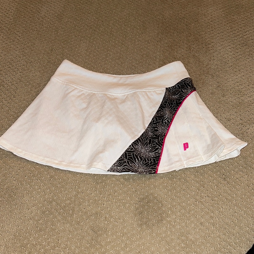 Prince Tennis Skirt white, Black & Pink